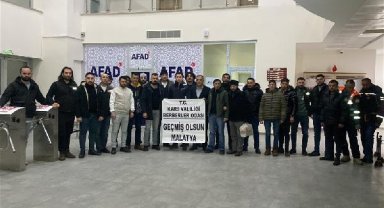 Kars'tan 28 berber depremzedeler için Malatya'ya gitti