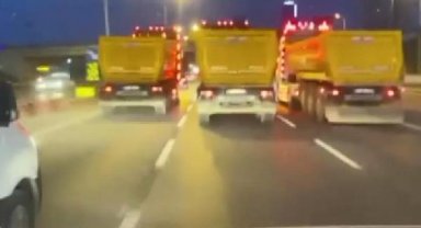 Kartal D-100'de sarı duvar