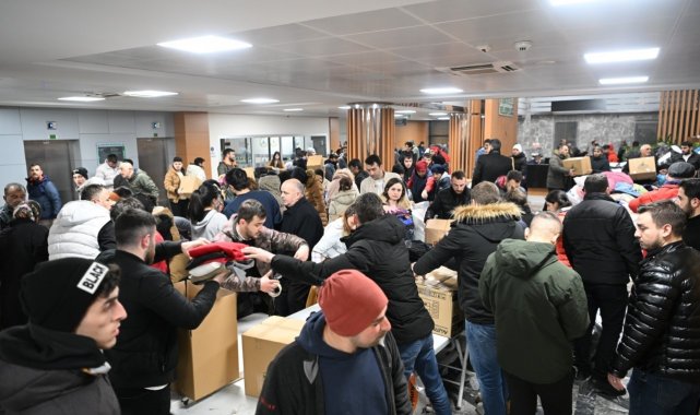 Kartepe depremzedeler için tek yürek oldu