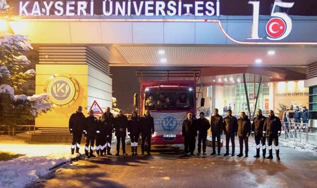 Kayseri Üniversitesi, Deprem Bölgesine Yardımlarını Sürdürüyor