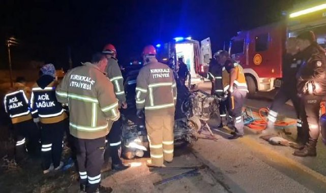 Kırıkkale'de kamyonet ile otomobil çarpıştı: 1 ölü 3 yaralı