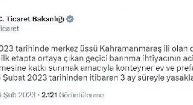 Konteyner ev ve prefabrik yapı ihracatı yasaklandı