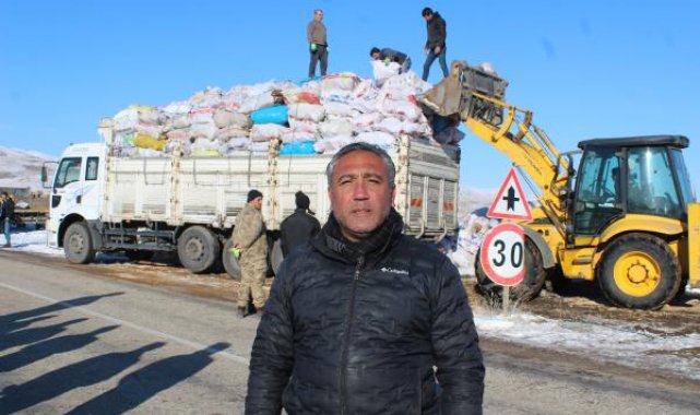 Köse'nin odunları depremzedeleri ısıtacak