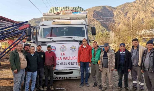 Köyceğiz'den deprem bölgesine odun gönderildi