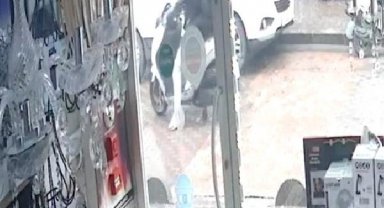 Küçükçekmece'de motor tamir dükkanına silahlı saldırı kamerada