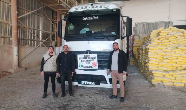 Kütahya İHH İnsani Yardım Derneği'nden deprem bölgesine bir tır un