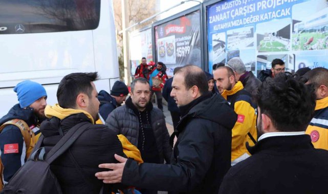 Kütahya İl Sağlık Müdürlüğü ekipleri deprem bölgesinden döndü