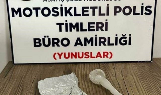 Kütahya'da şüpheli şahsın üzerinde uyuşturucu ele geçirildi