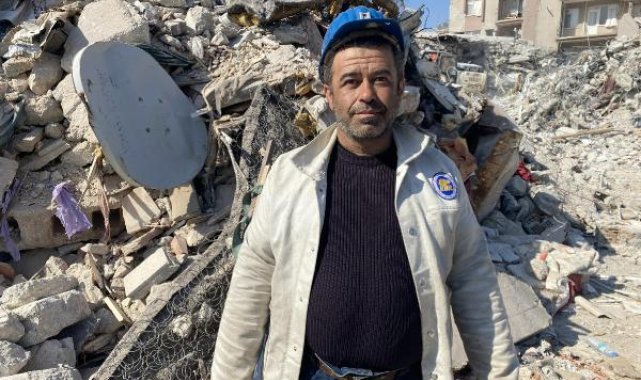 Madendeki göçükten kurtarılan işçi, Hatay'da enkazda çalışıyor