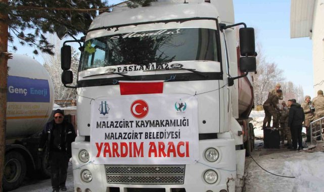 Malazgirt'te depremzedeler için yardım seferberliği