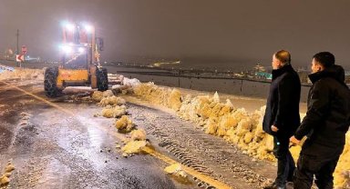 Mardin-Diyarbakır yolunda ulaşıma kar engeli