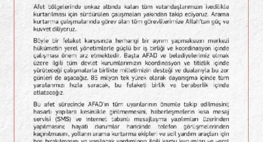 Millet İttifakı: Bu felaketi birlik içinde atlatacağız