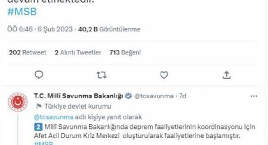 MSB: 8 ilde birliklerimiz depremden etkilendi
