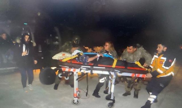 MSB: Yaralı vatandaşımız askeri helikopterle hastaneye tahliye edildi