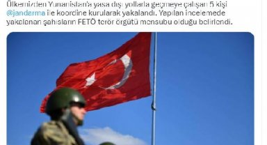 MSB: Yunanistan'a geçmeye çalışan 5 FETÖ mensubu yakalandı