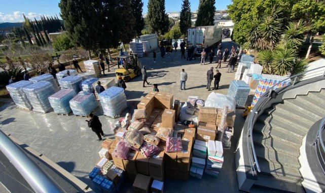 MTOSB afet bölgesine 4 tır yardım ulaştırdı