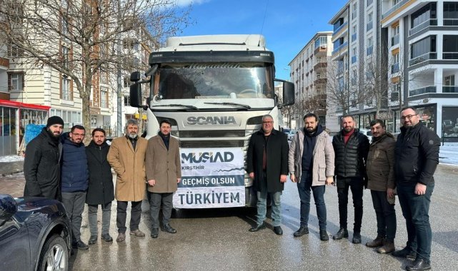 MÜASİAD Kırşehir Şubesi'nden deprem bölgesine destek