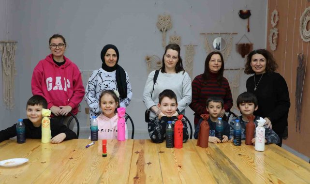 Mudanyalı çocuklar yarıyıl tatilinde sanatla buluştu
