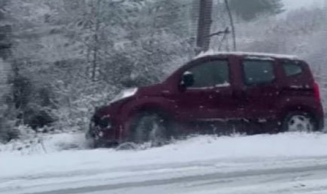 Muğla'da kar sonrası kaza anları vatandaş kamerasına yansıdı