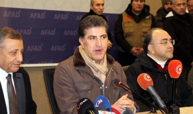 Neçirvan Barzani, depremden etkilenen Gaziantep'i ziyaret etti