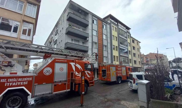 Ocakta yemek unuttu mutfak alevlere teslim oldu