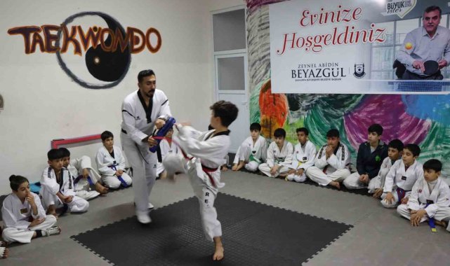 Öğrenciler ara tatilde spor yapma imkanı buldu
