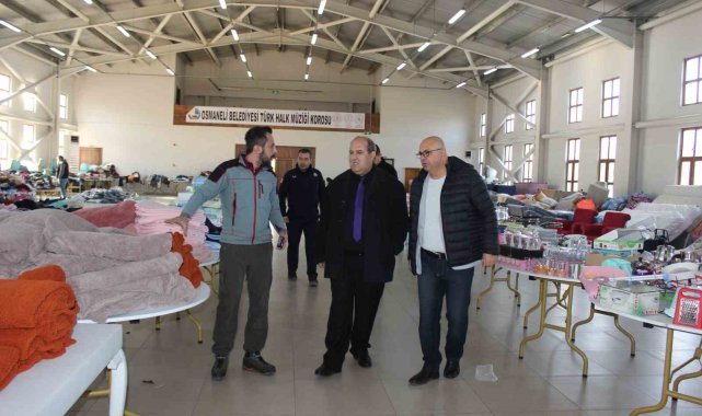 Osmaneli'de depremzedeler için sosyal market hizmete girdi