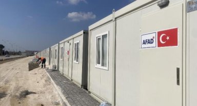 Osmaniye'de konteyner kent kurulumu sürüyor