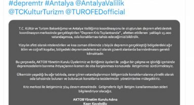 Oteller depremzedelere açıldı