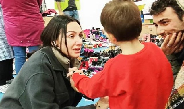 Oyuncu Birce Akalay'dan Bodrum'da depremzedelere yardım kampanyasına destek