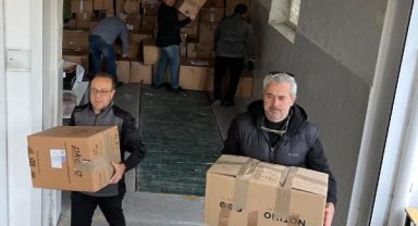 Prag Büyükelçiliği'nde depremzedelere destek çalışması
