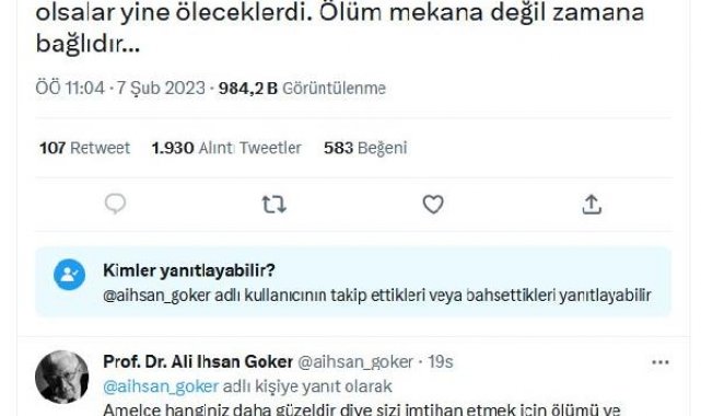 Profesörün 'Deprem öldürmez' paylaşımına idari soruşturma FOTOĞRAF DÜZELTME İLE YENİDEN