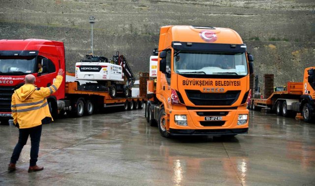 Samsun Büyükşehir'den deprem bölgesine yardım