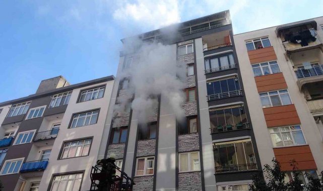 Samsun'da ev yangını