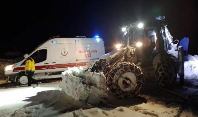 Samsun'da kardan 133 mahalle yolu kapalı