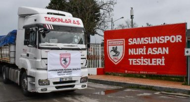 Samsunspor yardım TIR'ları yola çıktı, Hüseyin Eroğlu açıklamalarda bulundu