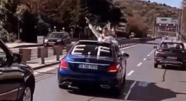 Sarıyer'de maganda gelin