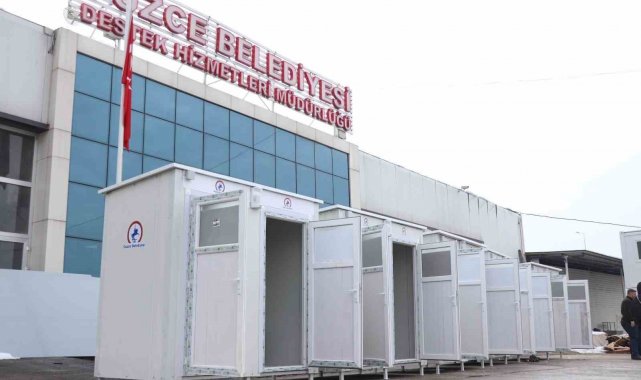 Seyyar tuvaletler deprem bölgesi için yola çıktı