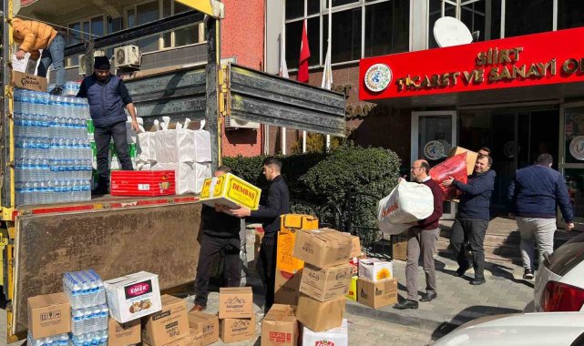 Siirt TSO, Malatya deprem bölgesinde yardım tırı gönderdi