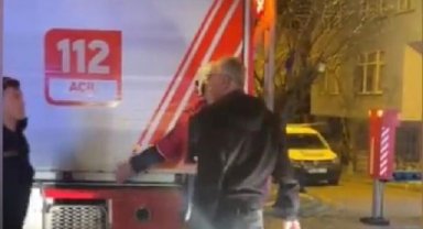 Taksicinin itfaiyecilerden garip isteği
