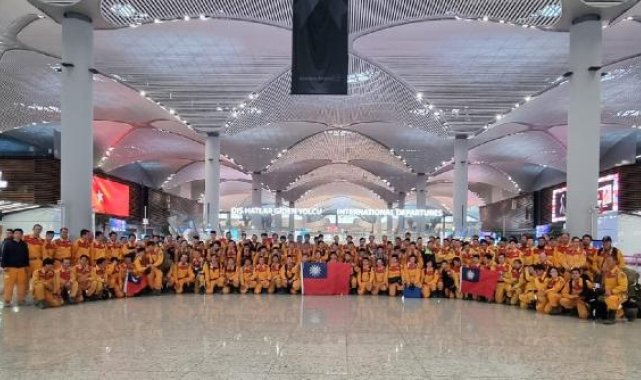 Tayvan 130 kişilik arama kurtarma ekibi ülkesine döndü
