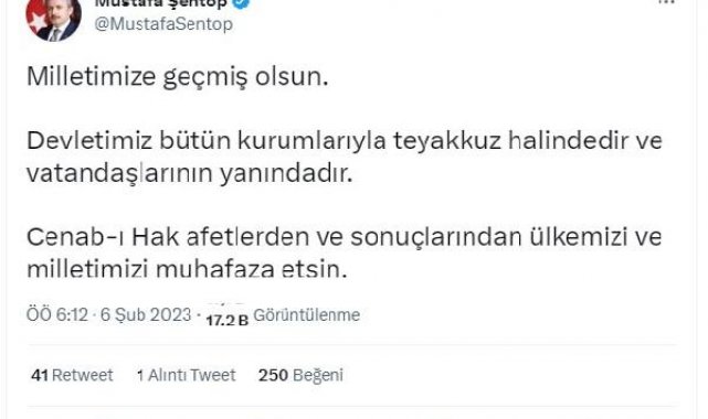 TBMM Başkanı Şentop: Devletimiz vatandaşlarının yanındadır