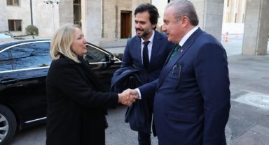TBMM Başkanı Şentop, PARLATINO Başkanı Giacoppo ile bir araya geldi