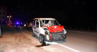 Tekirdağ'da, yol kenarında yürürken hafif ticari aracın çarpmasıyla öldü