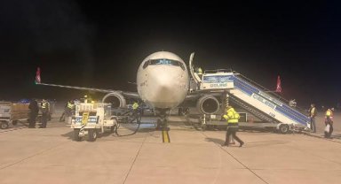 THY uçağı Hatay'a ilk uçuşunu gerçekleştirdi