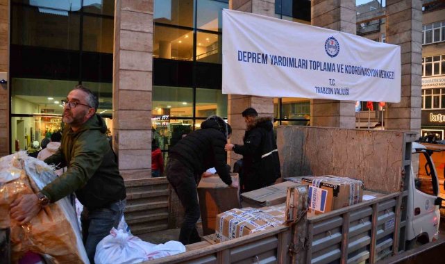 Trabzon deprem bölgesi için seferber oldu