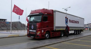 Trabzonspor'un yardım TIR'ları yola çıktı