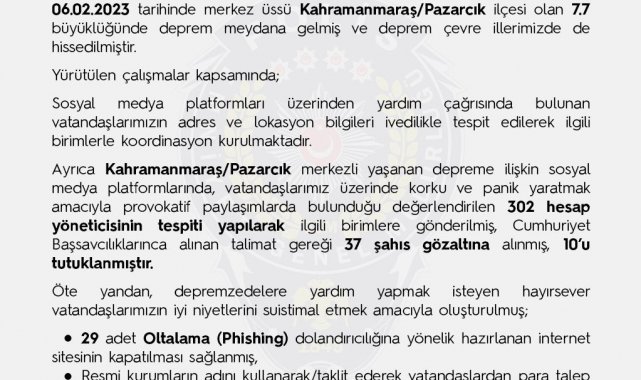 Türk polisi 7 gün 24 saat esasına göre sanal devriyelerini sürdürüyor