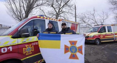 Ukrayna'nın 90 kişilik ekibi yola çıktı