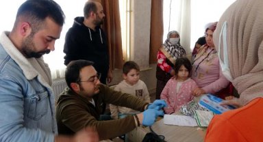 Van'a gelen depremzedelere sağlık taraması